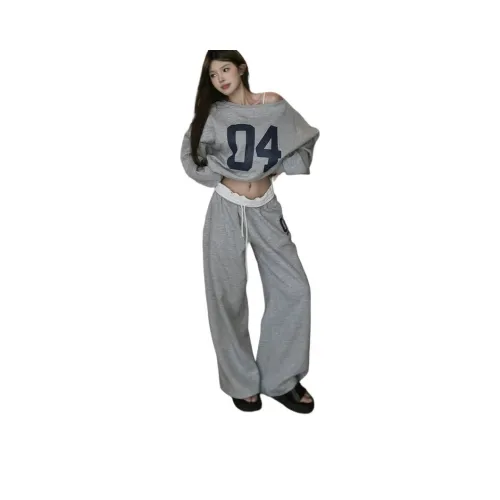 YICHEN Серые Брюки Женские Повседневные Брюки