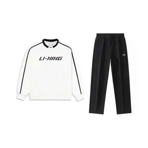 Лайнер Повседневная Спортивная Одежда Унисекс Milky Белый+Черный