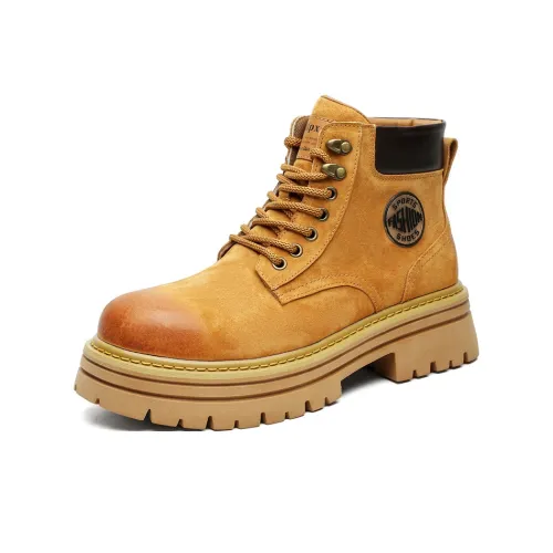 MADALLO Платформа Скрытый клин Британский стиль Кружево Вверх Мужские ботинки Короткий Мартин Ботинки 5 см Мужские