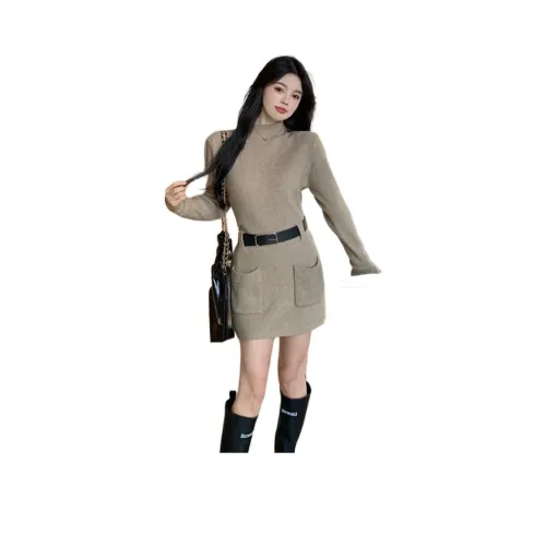 ZCDECO Длинное платье с длинными рукавами женское