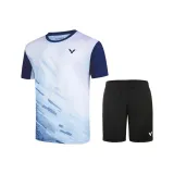 Комплект одежды (Темно-синий топ + Черные шорты)