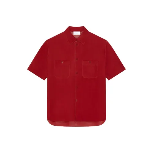 Givenchy Темно-красный Мужская кожаная куртка