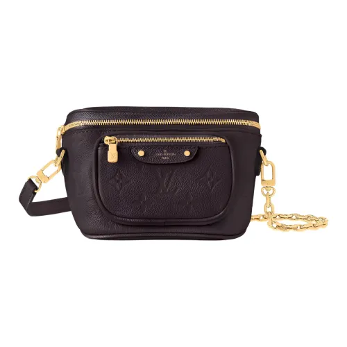 LOUIS VUITTON Bumbag Коровья крупнозернистая кожа Сумка через плечо Мини Женская Коричневая