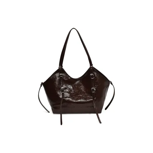 PINK·LAND ПУ (полиуретан) Сумка через плечо Стандартная Женская Кофейный Черный Белый