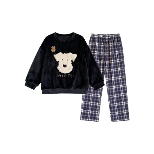 O'MESIK Черный Женский Пижамный Комплект