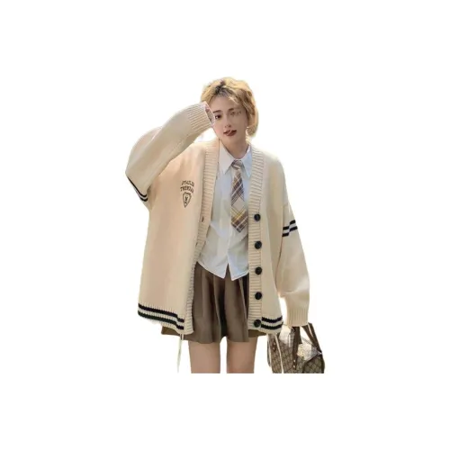 XIANSINIAO Длинный рукав Кардиган Женский Трикотаж