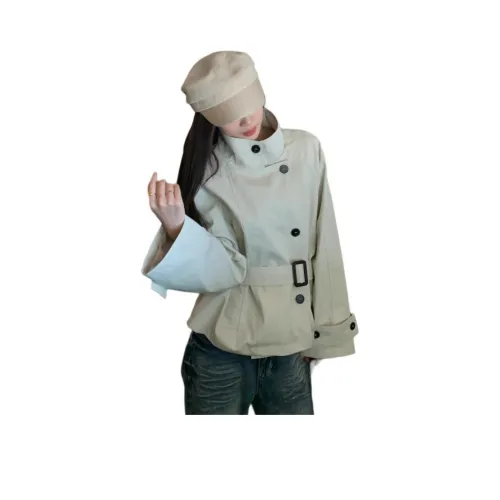 Dippanis Beige Women's Trench Dippanis Бежевый Женский Тренч