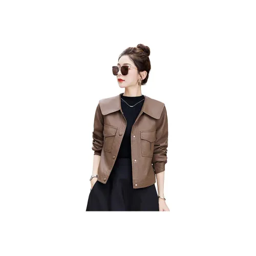 Devanro Женские Кожаные Куртки