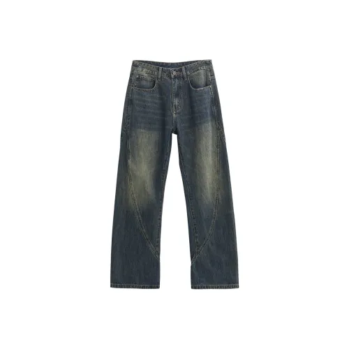 ENTONG Синий Унисекс Джинсы