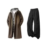 Мокко топ + черные штаны