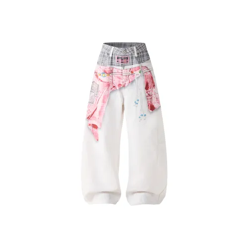 OULUDE Белый Мужской Джинсы