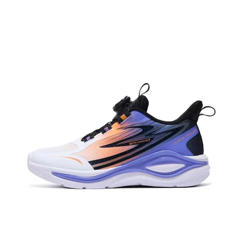 361°KIDS Беговые кроссовки Low Топ Угольный Черный Электрический Оранжевый Optical Фиолетовый Школьный возраст