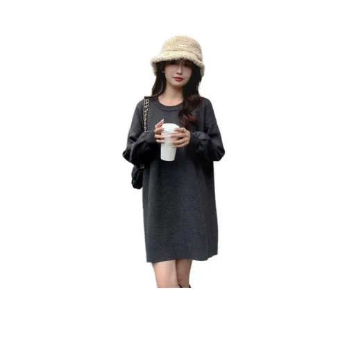 VINMUK Длинное платье с длинными рукавами женское