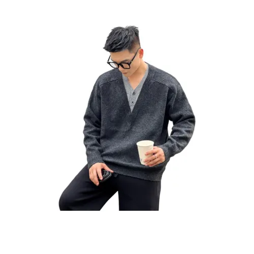 TUOFEI Темно-серый унисекс трикотаж