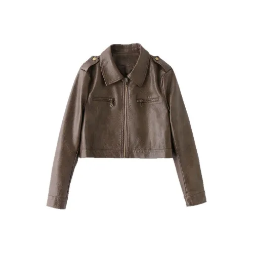 Devanro Женские Кожаные Куртки