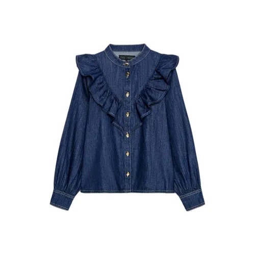 ZARA Синие Женские Рубашки