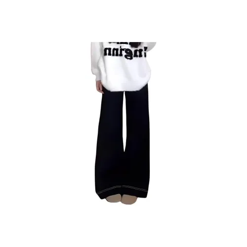 UOOHE Черные Унисекс Джинсы