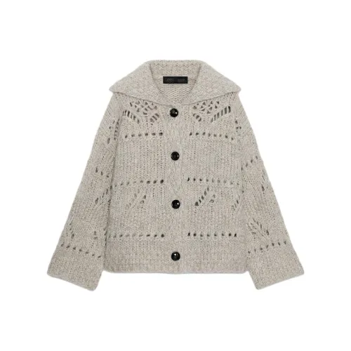 ZARA Бежевый Женский Трикотаж