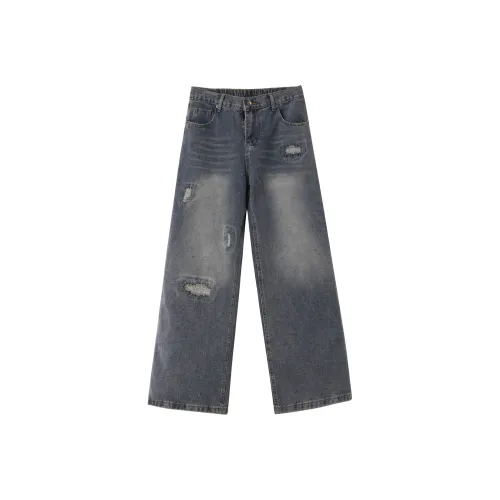 ELCORO Джинсы прямого кроя Унисекс