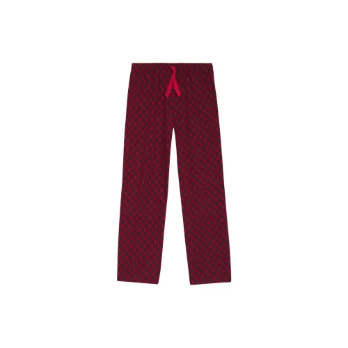 Hugo Boss Темно-красные женские пижамные штаны