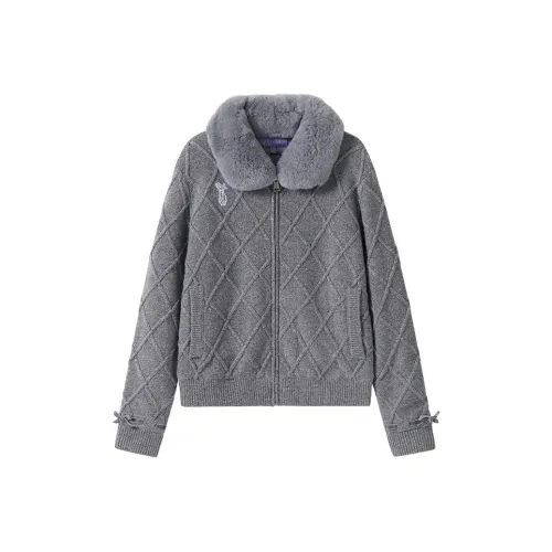 Keypote Golf Трикотажная ткань Пальто Свитер Женские