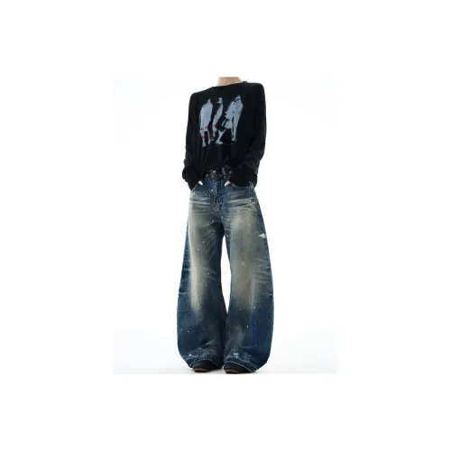 PANDA ADEVIL Синий Унисекс Джинсы