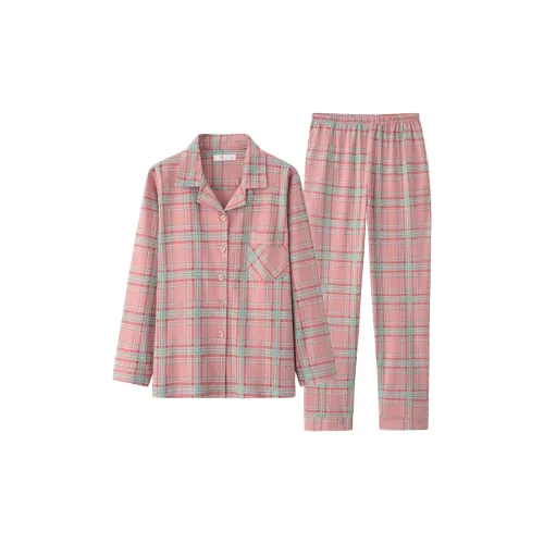 DUOQIAOMEI Розовый Женские Пижамные Комплекты