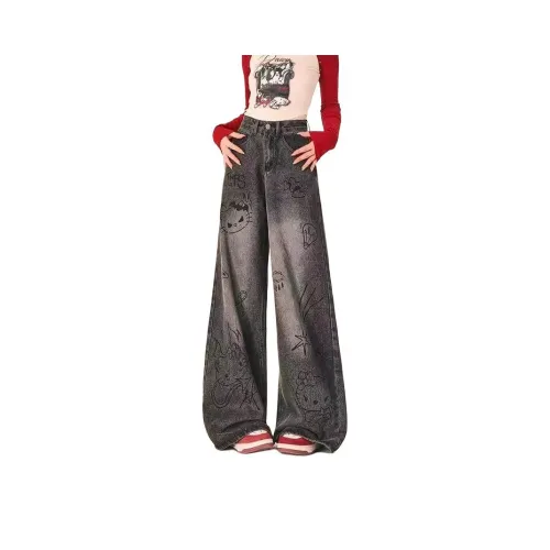 BAOMIKA Черный Серый Цвет Унисекс Джинсы