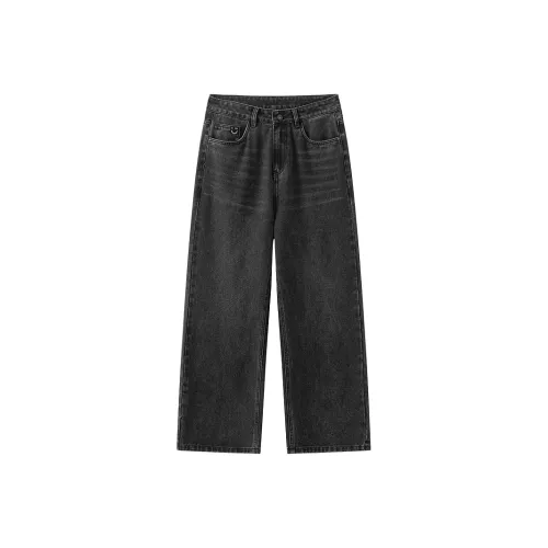 Miniso Черный Серый Цвет Мужские Джинсы