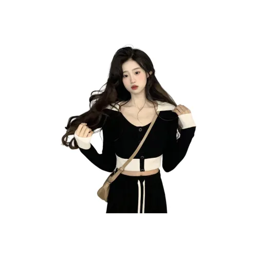 XIANSINIAO Черный Женский Трикотаж