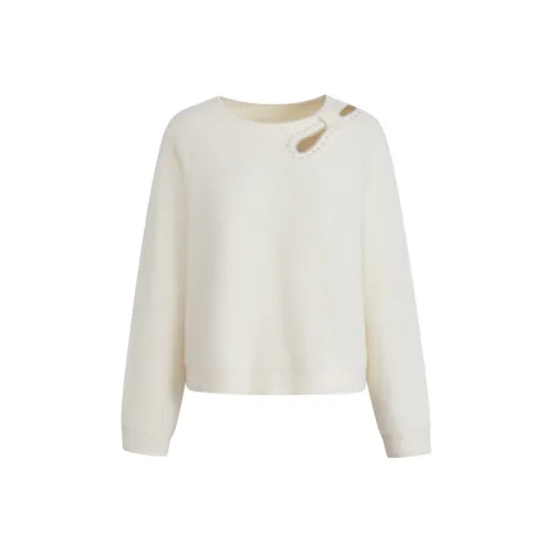 KUOSE Экрю Женская Трикотажная