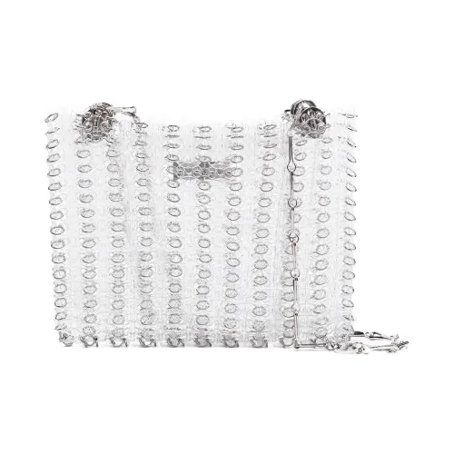 Paco Rabanne Металл Портативный Crossbody Сумка Сумка через плечо Женская Белая