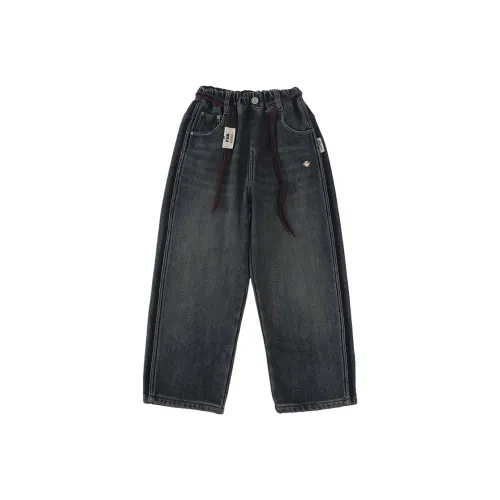 Teddy's Collection Синие Серые Штаны с Флисовой Подкладкой Школьные Джинсы