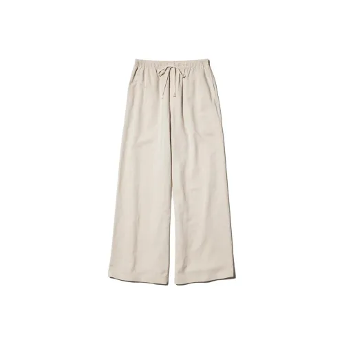 UNIQLO Light Beige Women's Casual Pants UNIQLO Светло-бежевые женские повседневные брюки