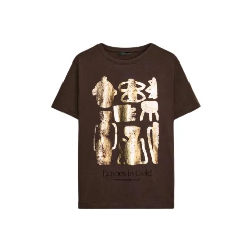 ZARA Шоколад Женские T-рубашки