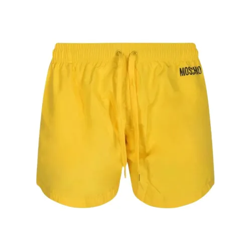 MOSCHINO Желтые Мужские Пляжные Шорты