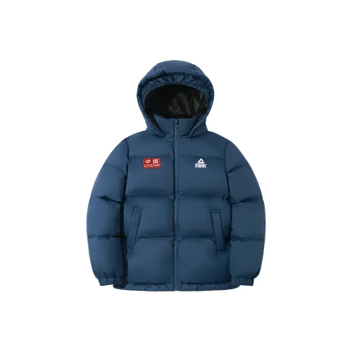 PEAK Темно-синий Однотонный Kids Пуховики