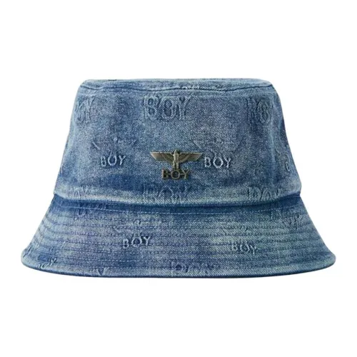 Boy London Cotton Bucket Hats Унисекс Синий