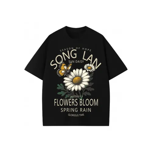 SONGLAN Черный Унисекс T-рубашки