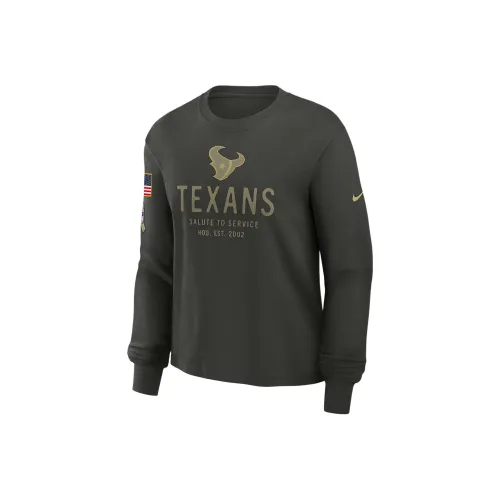 nike Dri Fit Оливково-зеленый Женские T-рубашки