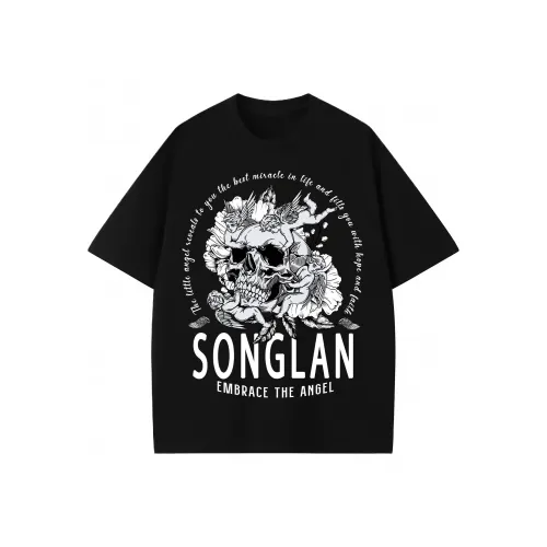 SONGLAN Черный Унисекс T-рубашки