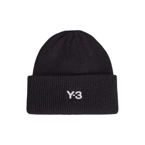 Y 3 Акриловые шапки-бини унисекс черные