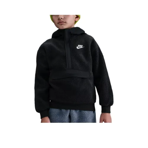 nike 010 Черный Черный Белый Kids Свитшоты