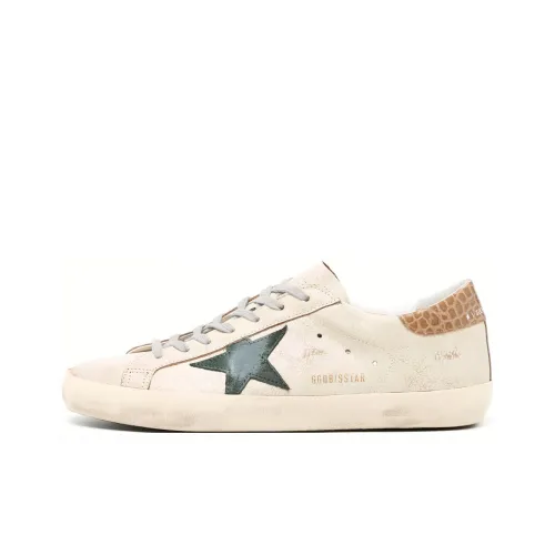 Golden Goose Супер Звезда Low Топ Скейтборд Кроссовки Мужские Белые Потертые