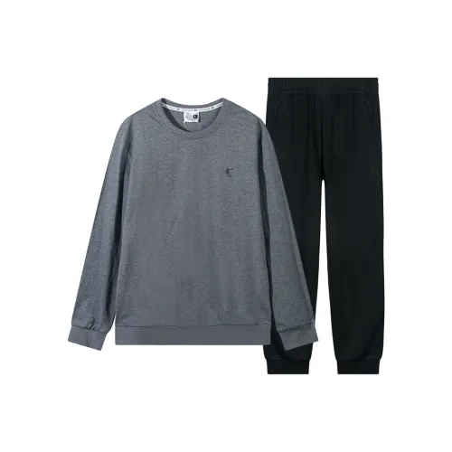 QIAODAN Спортивный костюм мужской цвет серый Фотиния