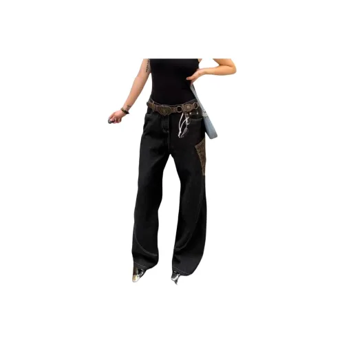 OKPI Черные Унисекс Джинсы