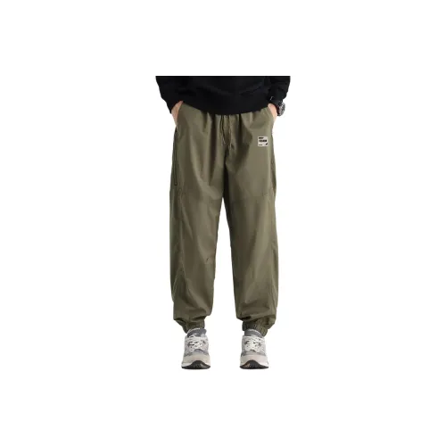 CCAABB Оливково-зеленый Мужские Повседневные Штаны