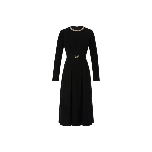 KORADIOR Длинное платье с длинными рукавами женское