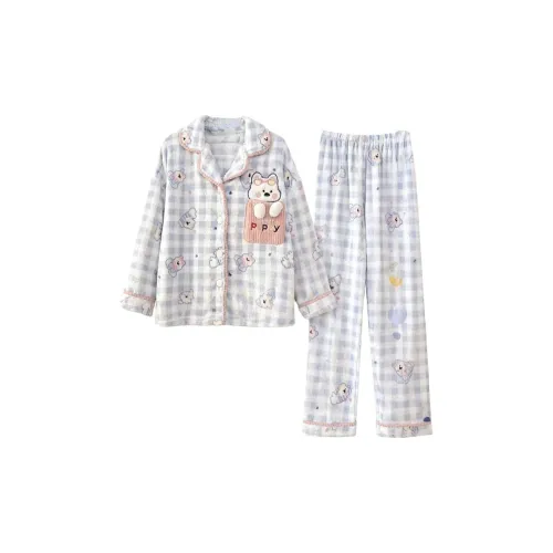 Daiyindie Осенние и зимние пижамы для женщин утолщенные и с флисовой подкладкой термические коралловый флис