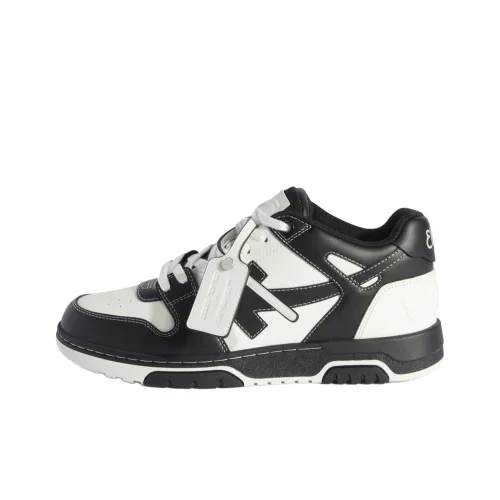 Off Белый Out Of Office Низкие Кроссовки для скейтбординга Мужские Черно-белые